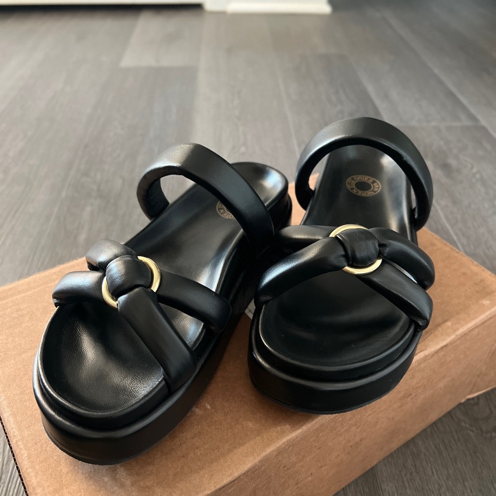 Dries Van Noten black sandals size 7